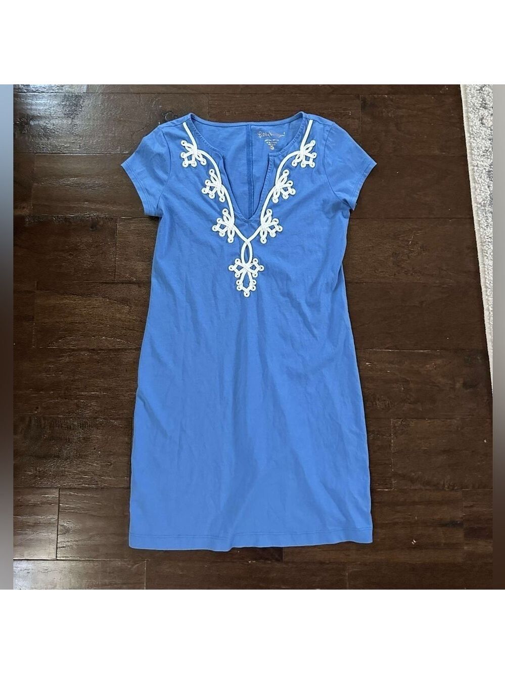 Lilly Pulitzer-Brewster Dress-Blue-size XS-EUC - Picture 11 of 11